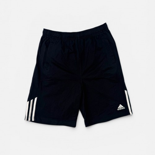 Adidas Essentials Μαύρη Αθλητική Βερμούδα 3-Stripes